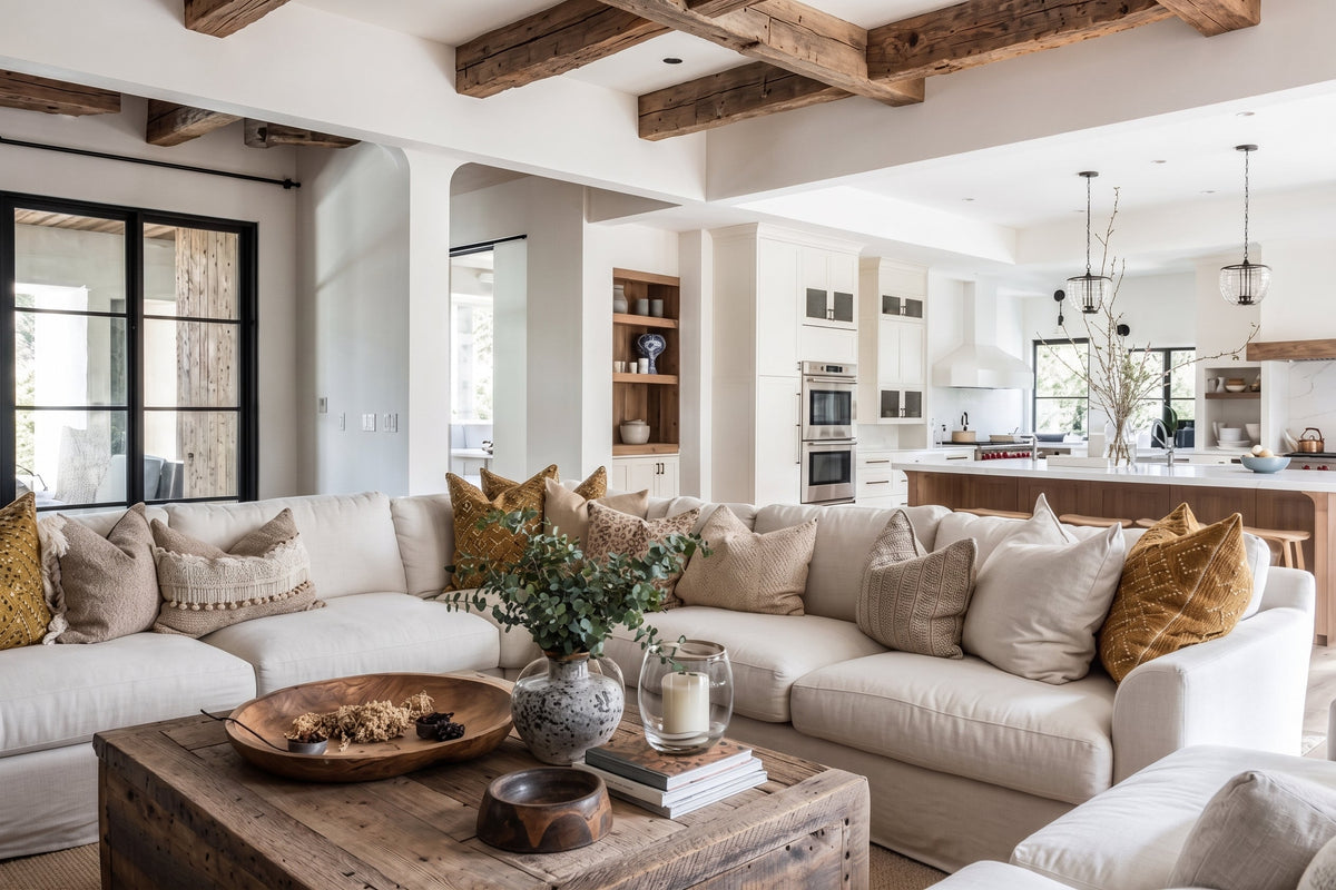 A thoughtfully chosen living room sofa.