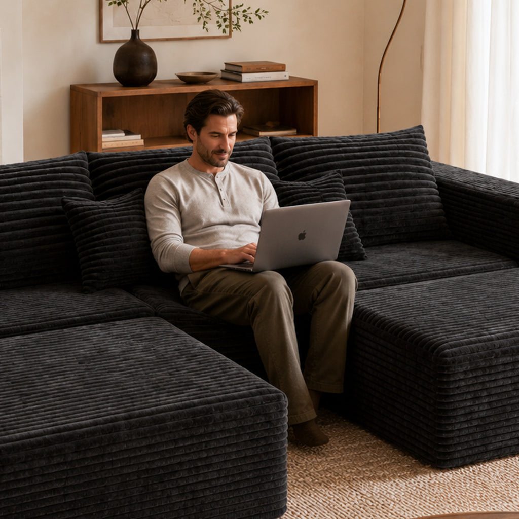 Rowan U-Shape 6-Seat Sectional Sofa