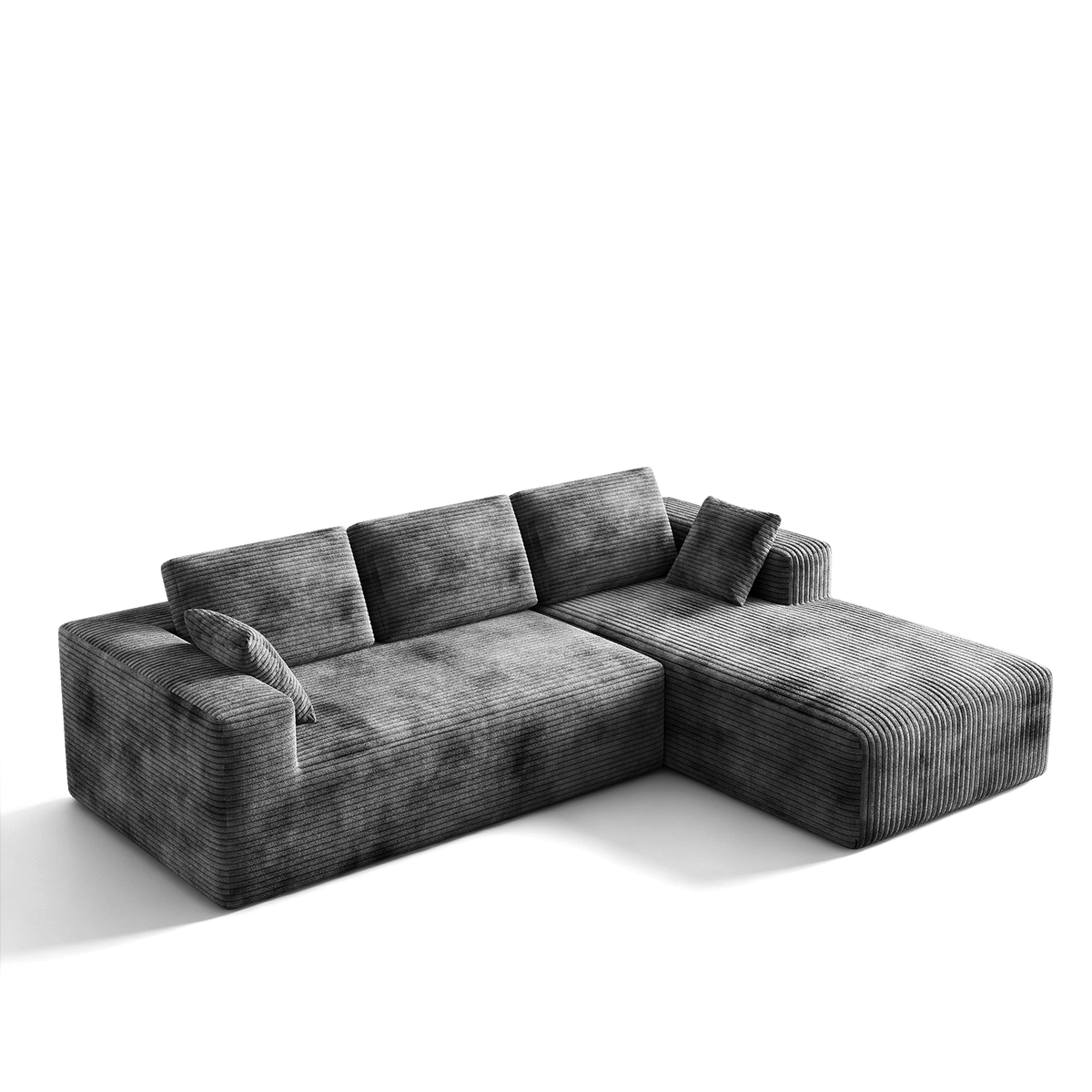 Milo L-Shape 3-Seat Sectional Sofa