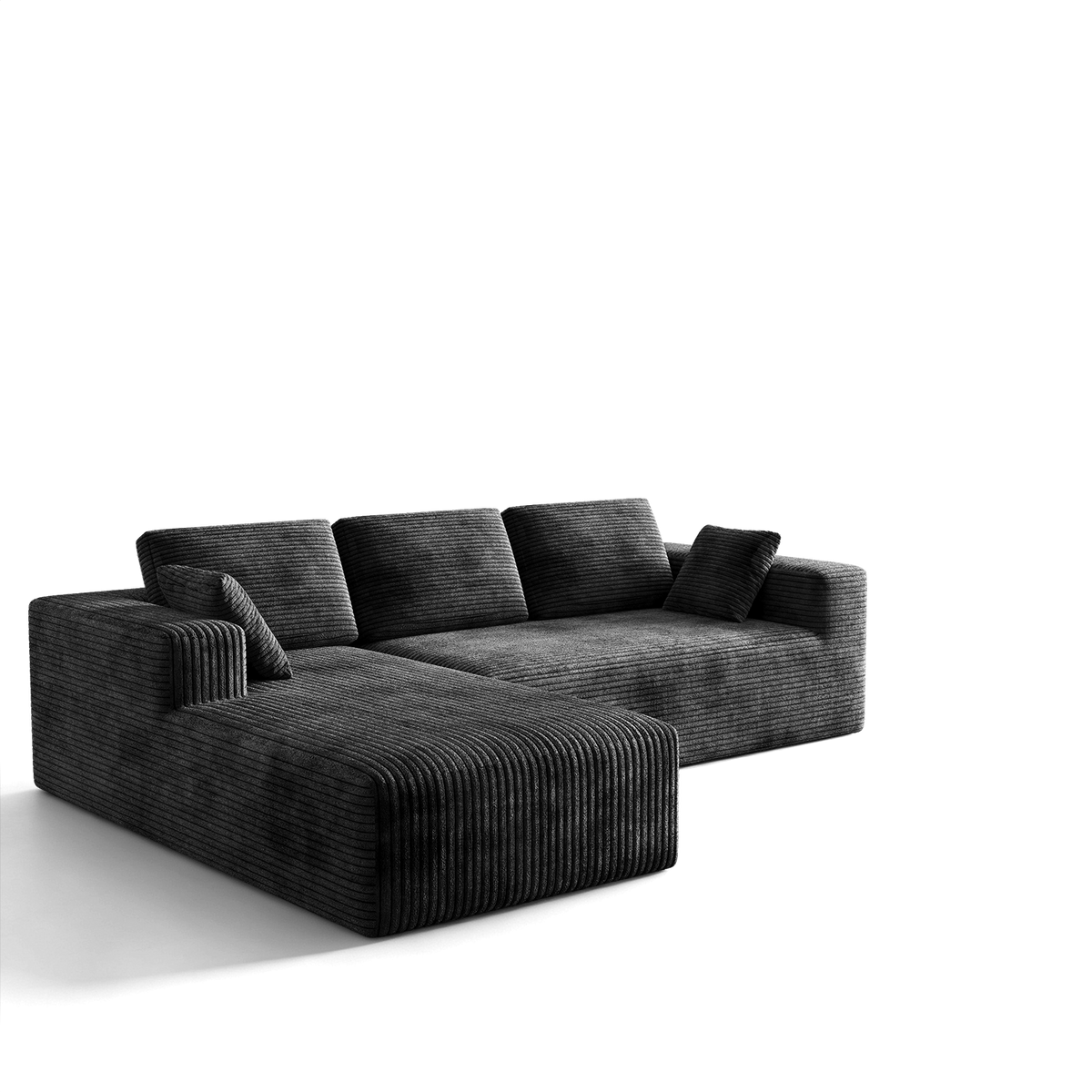 Milo L-Shape 3-Seat Sectional Sofa