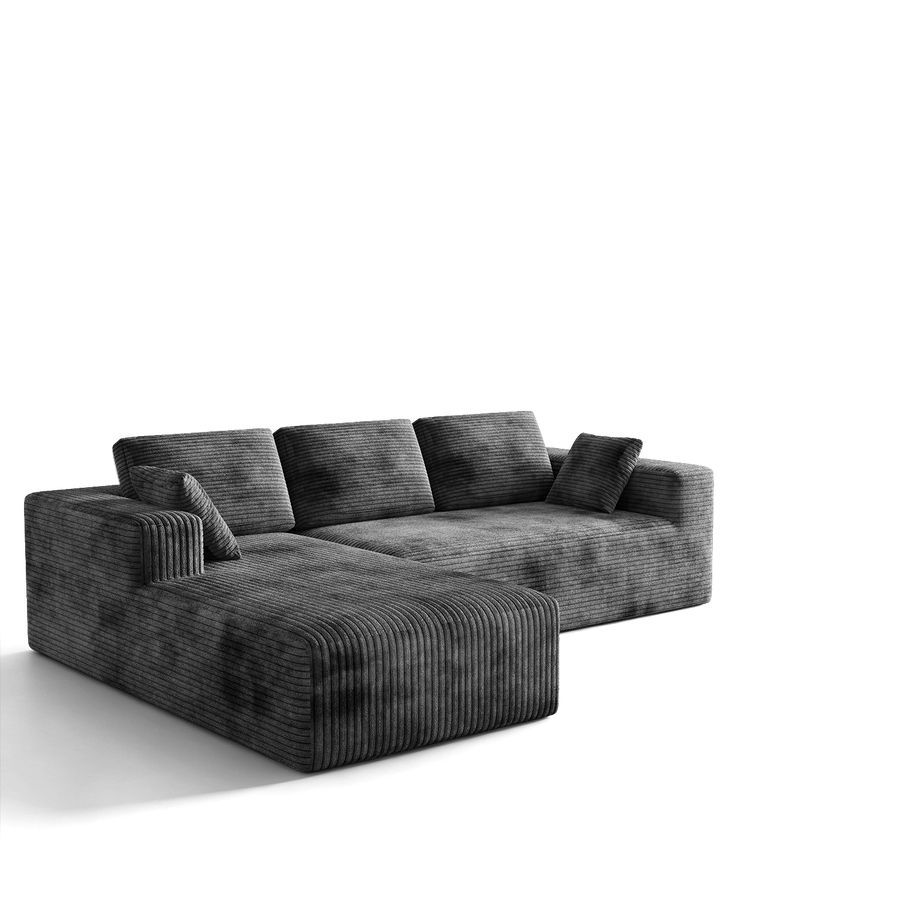 Milo L-Shape 3-Seat Sectional Sofa