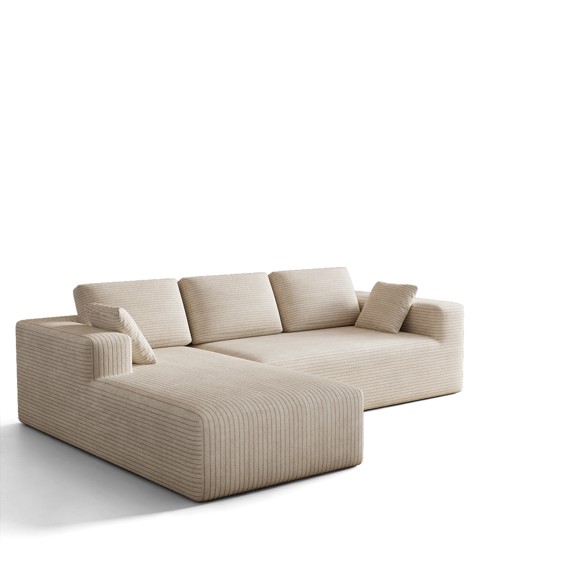 Milo L-Shape 4-Seat Sectional Sofa