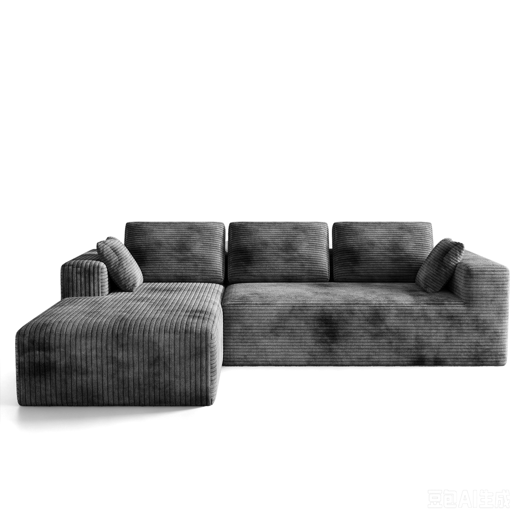 Milo L-Shape 3-Seat Sectional Sofa