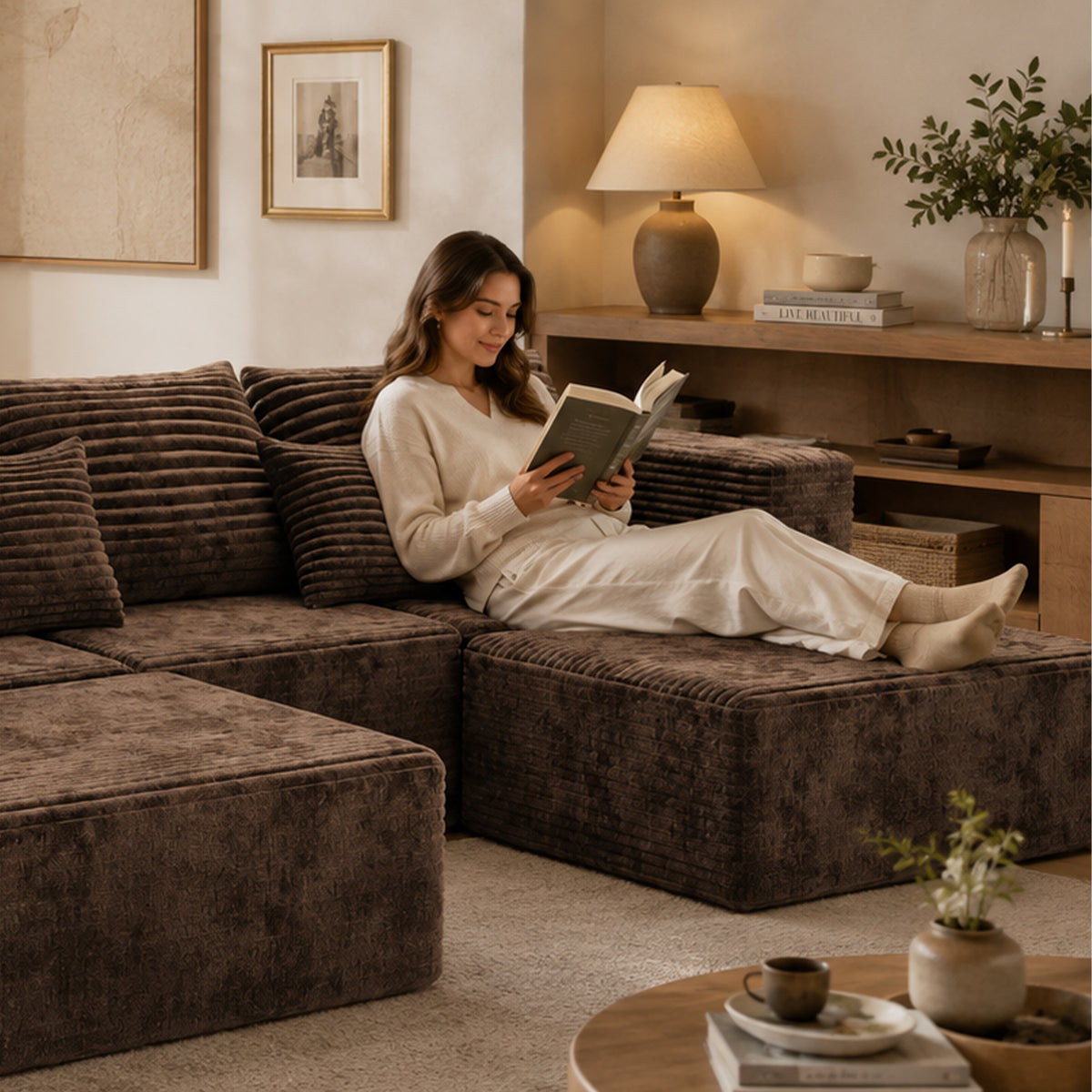 Rowan U-Shape 6-Seat Sectional Sofa