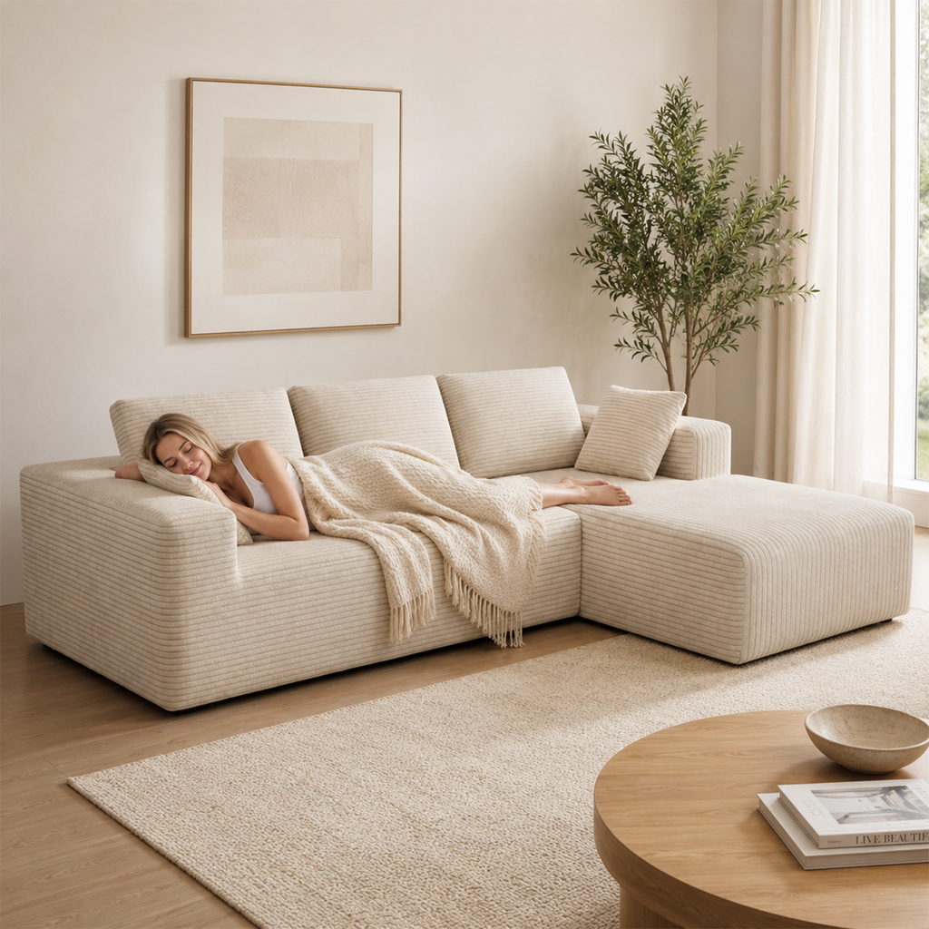 Milo L-Shape 4-Seat Sectional Sofa