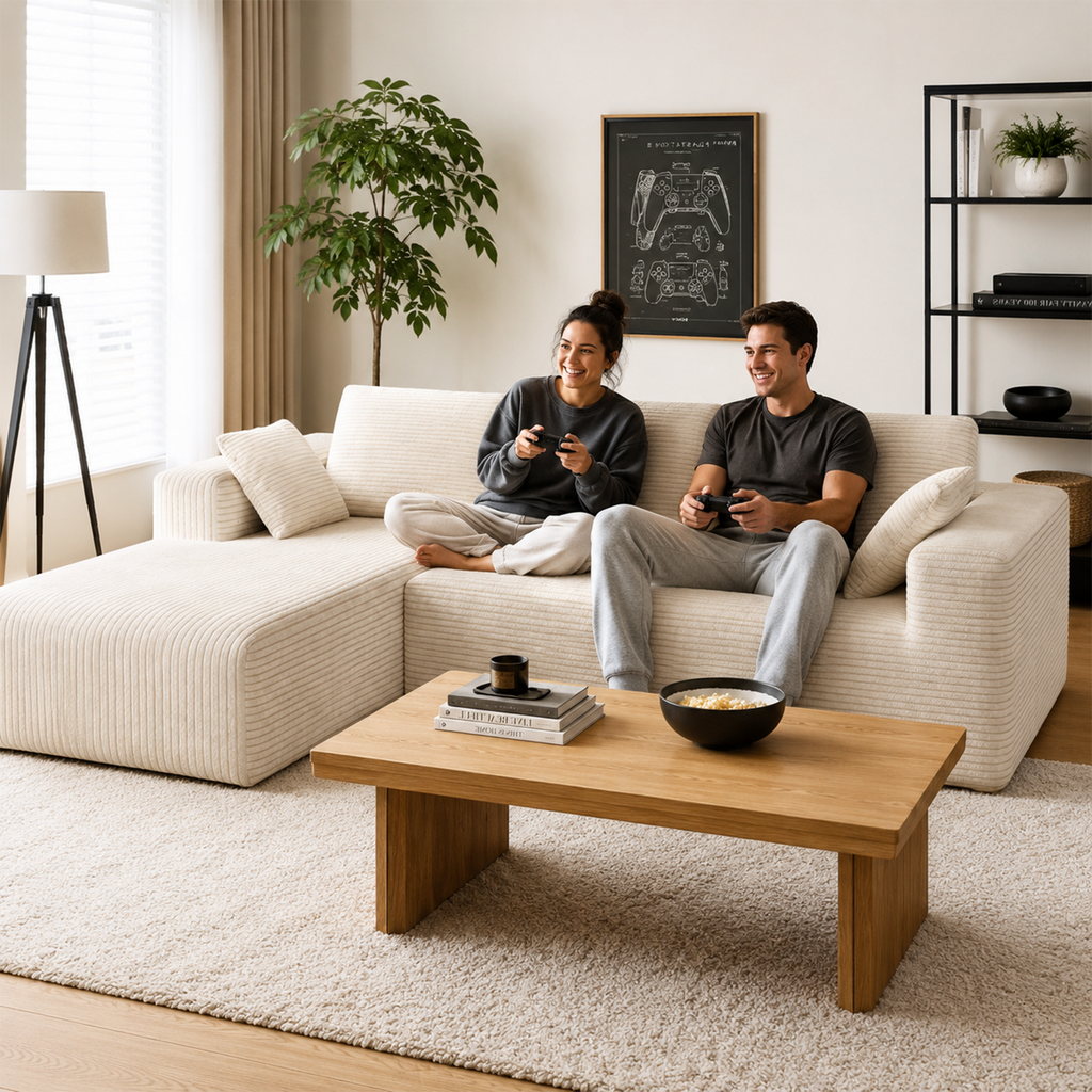 Milo L-Shape 4-Seat Sectional Sofa